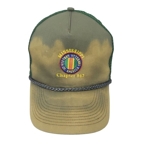 Mississippi Vietnam Veterans Chapter 842 Mesh Snapback Cap Trucker Baseball Hat - Picture 1 of 12